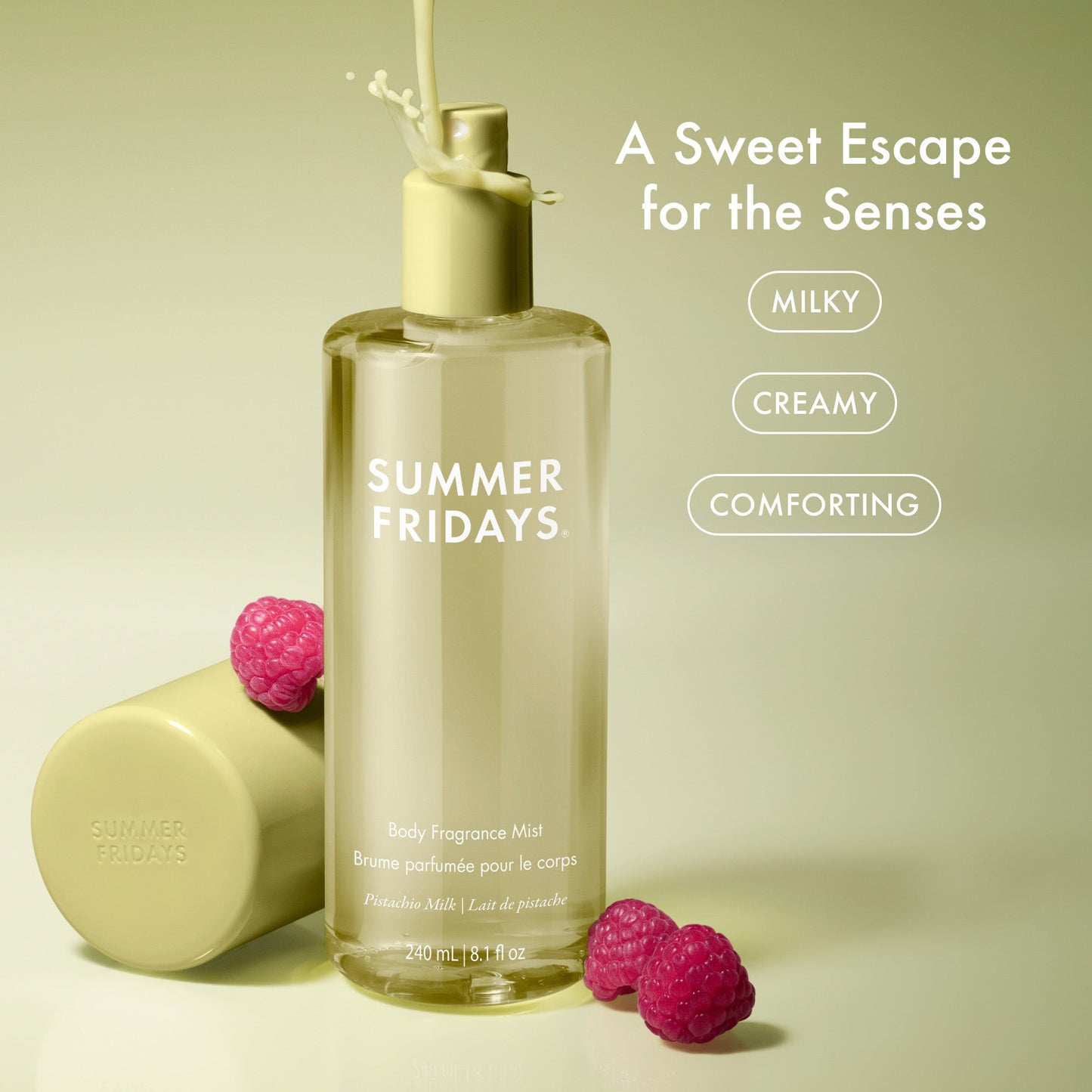Body Fragrance Mist Pistachio Milk Travel Size